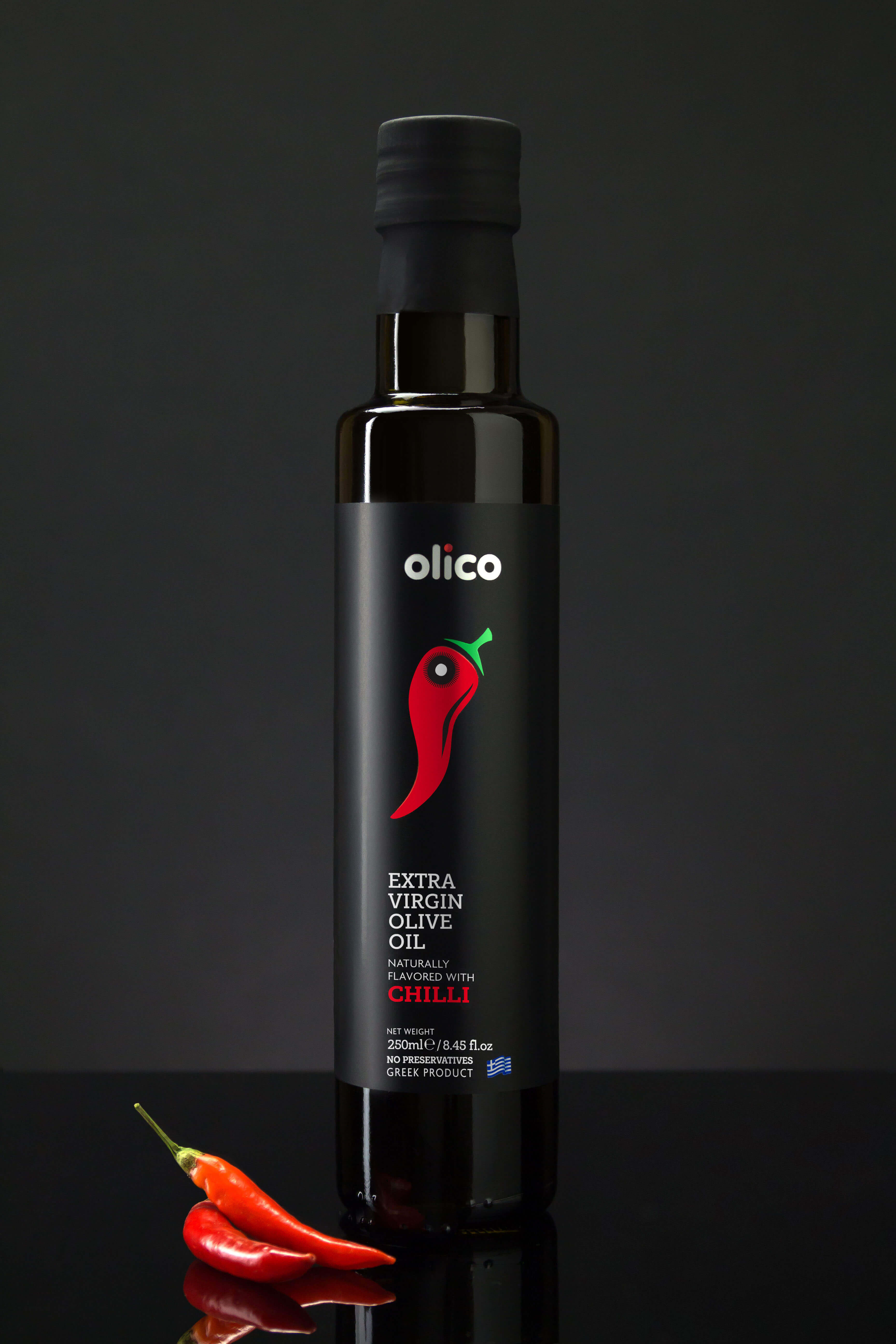 GOURMET EXTRA VIRGIN OLIVE OIL NATURALLY FLAVORED WITH CHILLI